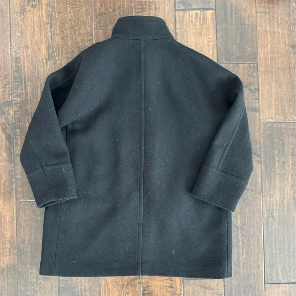 Women's Black Sweater Coat - Picture 3 of 7